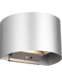 LED Wandlamp - Tuinverlichting - Trion Taner - 5W - Warm Wit 3000K - Oplaadbare batterijen - Schemeringsensor - Rond - Titaan - Metaal 1