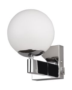 LED Wandlamp - Wandverlichting - Trion Aluk - E14 Fitting - Rond - Chroom - Metaal 1