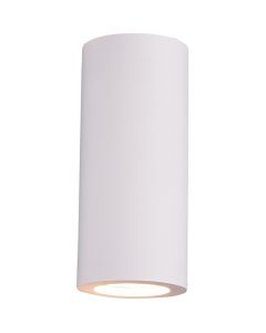 LED Wandlamp - Wandverlichting - Trion Zaza - GU10 Fitting - Rond - Mat Wit - Gips