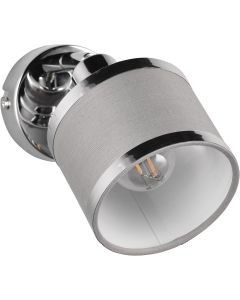 LED Wandspot - Trion Arona - E14 Fitting - 1-lichts - Rond - Chroom - Metaal 1