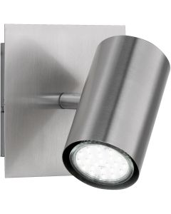 LED Wandspot - Trion Mary - GU10 Fitting - Vierkant - Mat Nikkel - Aluminium 