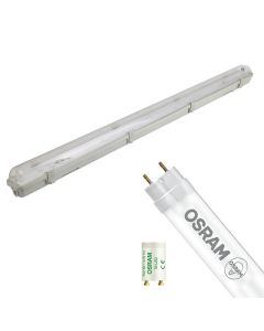 OSRAM - LED TL Armatuur met T8 Buis - SubstiTUBE Value EM 830 - Aigi Hari - 120cm Enkel - 16.2W - Warm Wit 3000K