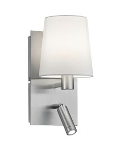 OSRAM - LED Wandlamp - Trion Marion - E14 Fitting - 3W - Warm Wit 3000K - Rond - Mat Nikkel - Aluminium