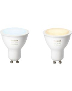 PHILIPS HUE - LED Spot GU10 - White Ambiance - Bluetooth - Duo Pack