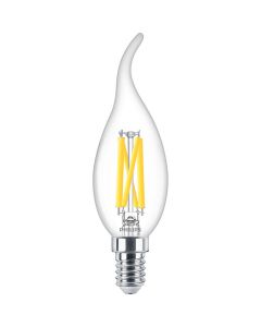 PHILIPS - LED Lamp E14 - MASTER LED E14 Gebogen-Tip Kaars Filament Helder 3.4W 470lm - 922-927 Dim to Warm 2200K-2700K - Beste Kleurweergave - Dimbaar | Vervangt 40W