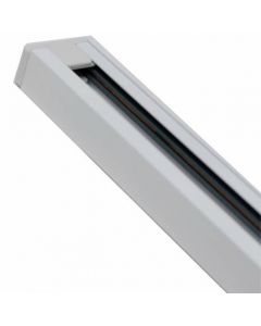 Spanningsrail - Prixa - 1 Fase - Opbouw - Aluminium - Glans Wit - 1m