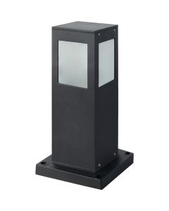 Staande Buitenlamp - Sokkellamp - Kavy 1 - E27 Fitting - Vierkant - Zwart