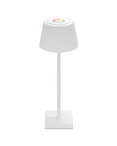 Tafellamp op Oplaadbare Batterijen - Draadloos Bureaulamp - Dimbaar - RGB+CCT - Touch Bediening - USB - Wit