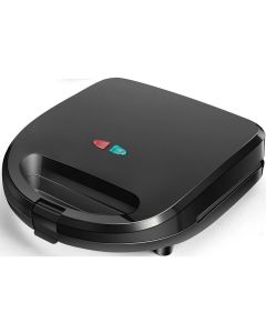 Tosti Ijzer - Tosti Apparaat - Aigi Rubo - Contactgrill 3 in 1 - CoolTouch Hendel - Zwart