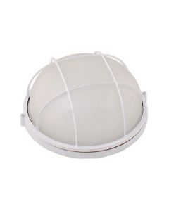 Tuinverlichting / Buitenverlichting / Buitenlamp / Wandlamp Rond Mat Wit 24x11.5cm Modern Aluminium/Glas E27 IP54