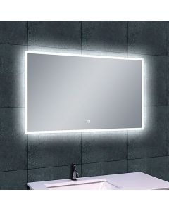 Wiesbaden Quatro Spiegel Met LED - Dimbaar - Spiegelverwarming - Rechthoek - 100x60cm