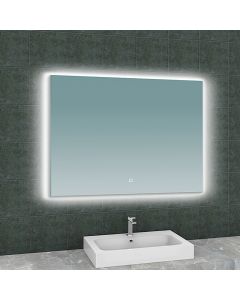 Wiesbaden Soul Spiegel Met LED - Dimbaar - Spiegelverwarming - Rechthoek - 100x80cm