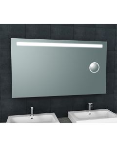 LED Badkamerspiegel - Trion Aluna - Rechthoek - IP44 - Touch Schakelaar - 18W - Aanpasbare Kleur - Spiegelglas 1