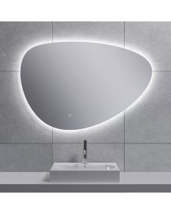 LED Badkamerspiegel - Trion Aluna - Rechthoek - IP44 - Touch Schakelaar - 18W - Aanpasbare Kleur - Spiegelglas 1