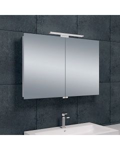 LED Badkamerspiegel - Trion Aluna - Rechthoek - IP44 - Touch Schakelaar - 18W - Aanpasbare Kleur - Spiegelglas 1