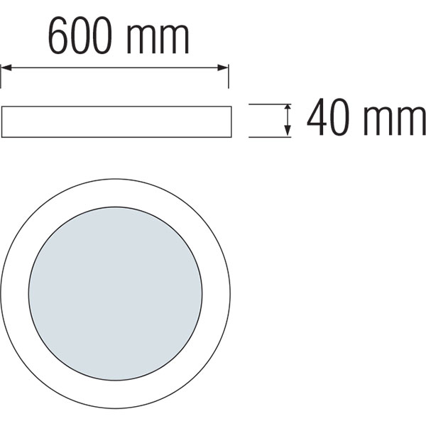 LED Paneel - Ø60 Warm Wit 3000K - 48W Opbouw Rond - Mat Wit - Flikkervrij