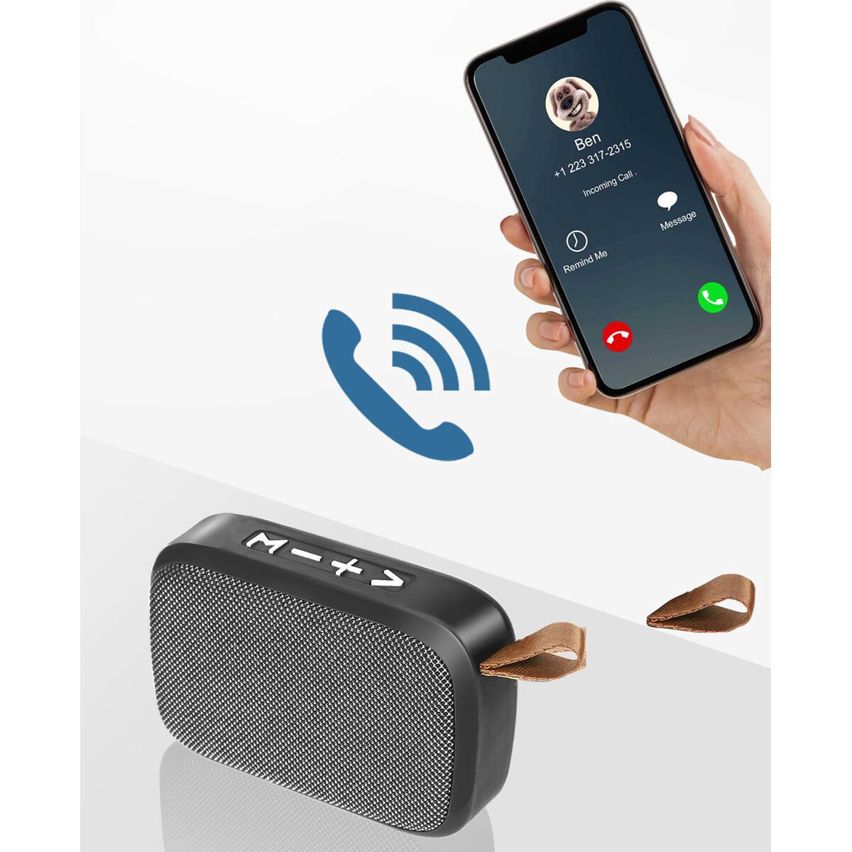 Draadloze Bluetooth Speaker - Aigi Trunck - Grijs