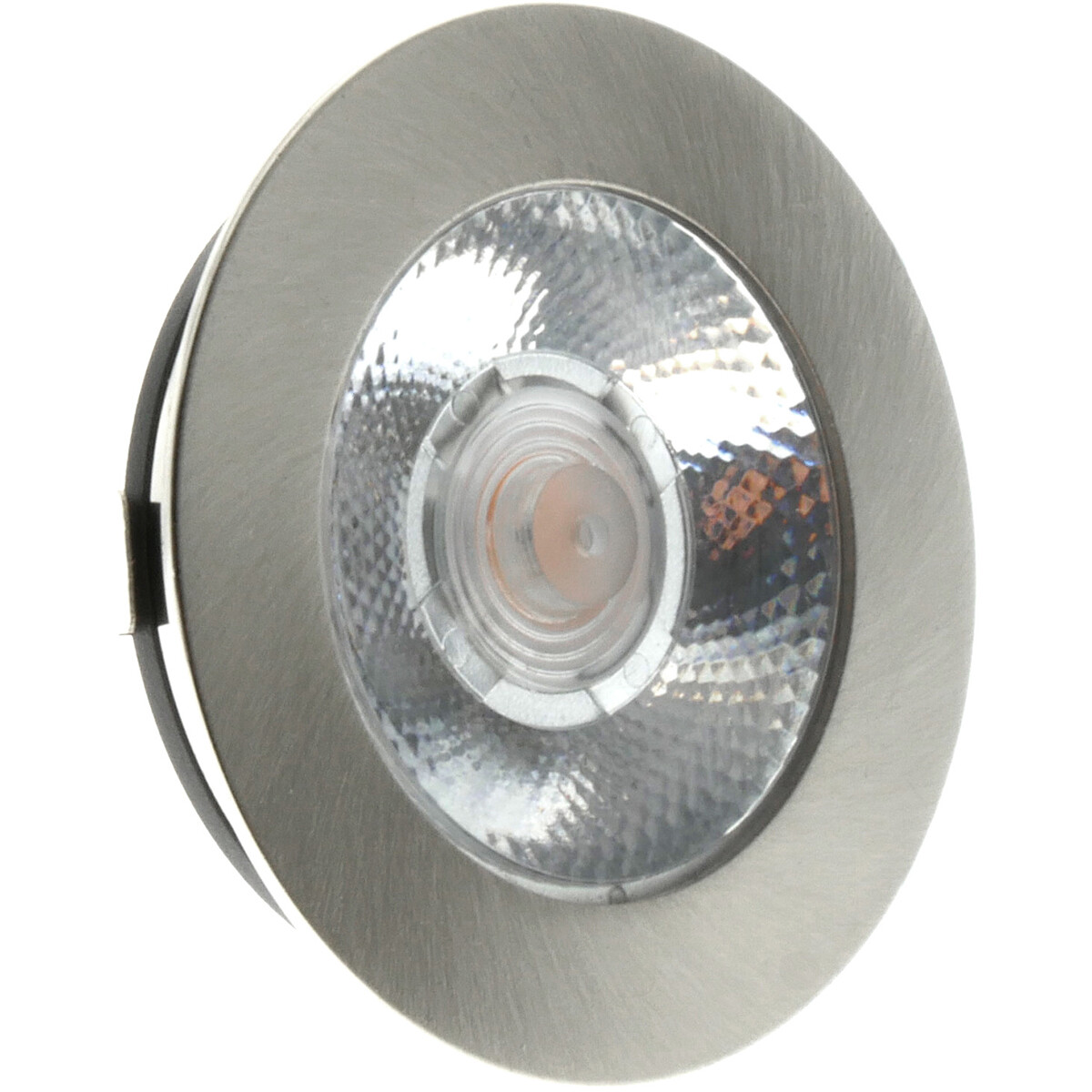 EcoDim - LED Spot Keukenverlichting - ED-10045 - 3W - Warm Wit 2700K - Dimbaar - Waterdicht IP54 - Onderbouwspot - Meubelspot - Inbouwspot - Rond - Mat Nikkel product afbeelding