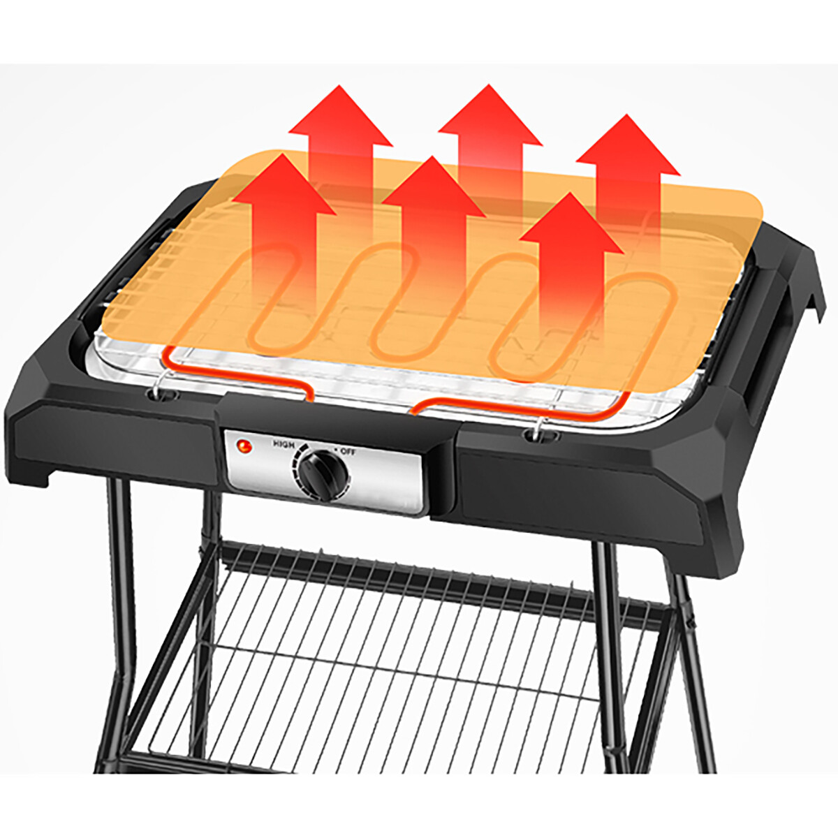 Elektrische Barbecue - Aigi Livra - 2000 Watt - Zwart