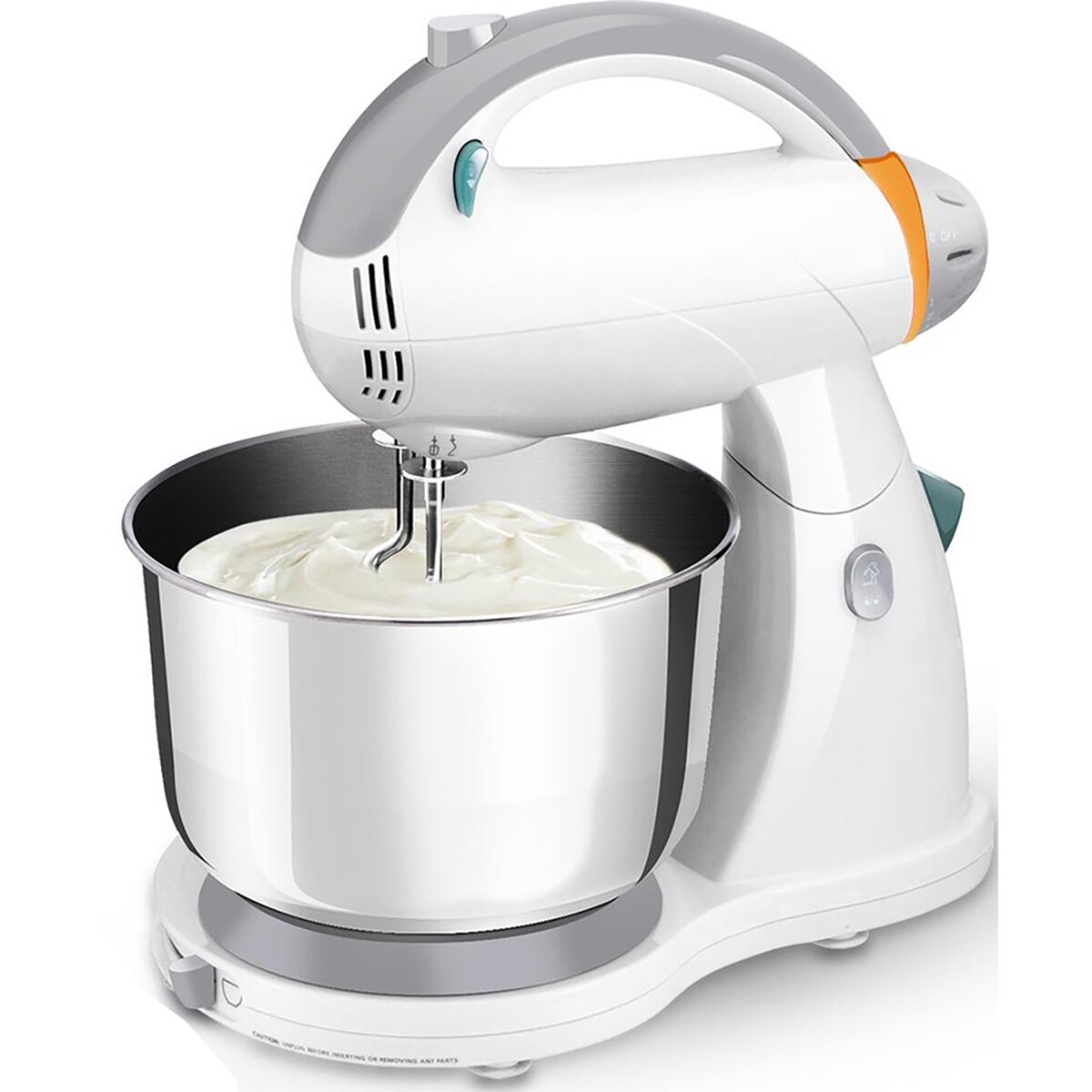 Handmixer met Mengkom - Aigi Surdina - Turbo Functie - 300 Watt - Wit