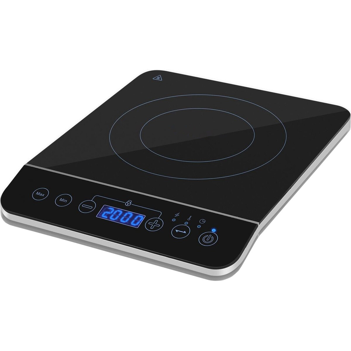 Inductie Kookplaat Aigi Brify 2000 Watt Touch Control Led Display Zwart