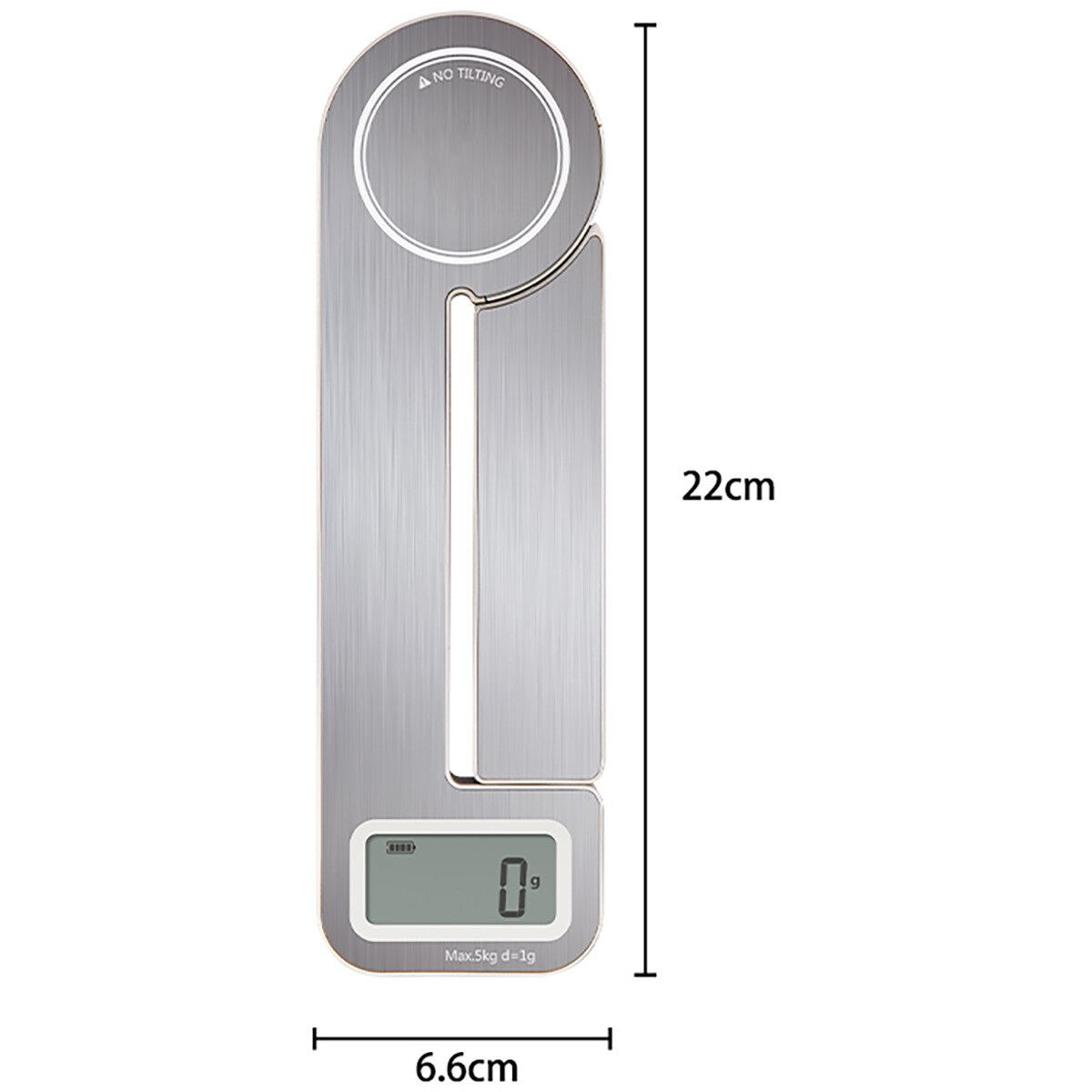 Keukenweegschaal - Aigi Ninon - Digitaal - LCD Display - Zilver