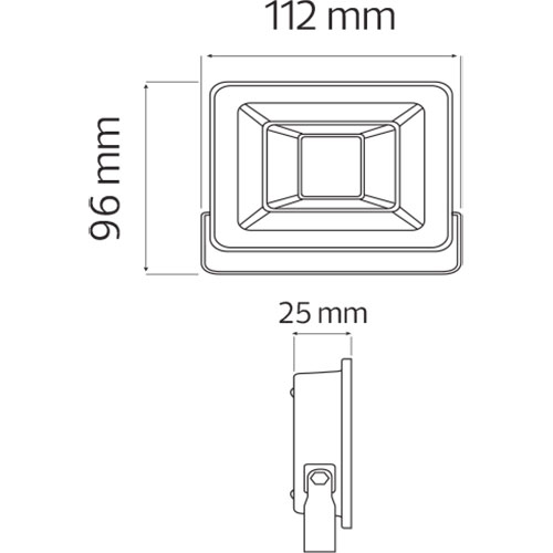 LED Bouwlamp 10 Watt - LED Schijnwerper - Pardus - Helder/Koud Wit 6400K - Waterdicht IP65