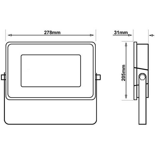 LED Bouwlamp 100 Watt - LED Schijnwerper - Natuurlijk Wit 4000K - Waterdicht IP65 - OSRAM LEDs