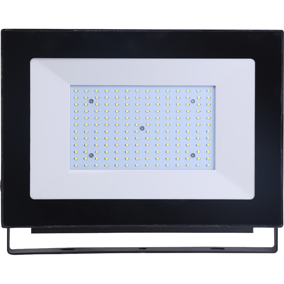 LED Bouwlamp 150 Watt - LED Schijnwerper - Aigi Iglo - Helder/Koud Wit 6400K - Waterdicht IP65 - Mat Zwart - Aluminium