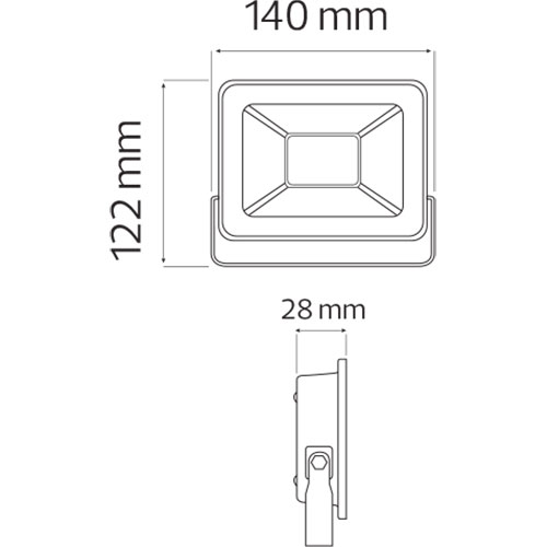 LED Bouwlamp 20 Watt - LED Schijnwerper - Pardus - Helder/Koud Wit 6400K - Waterdicht IP65