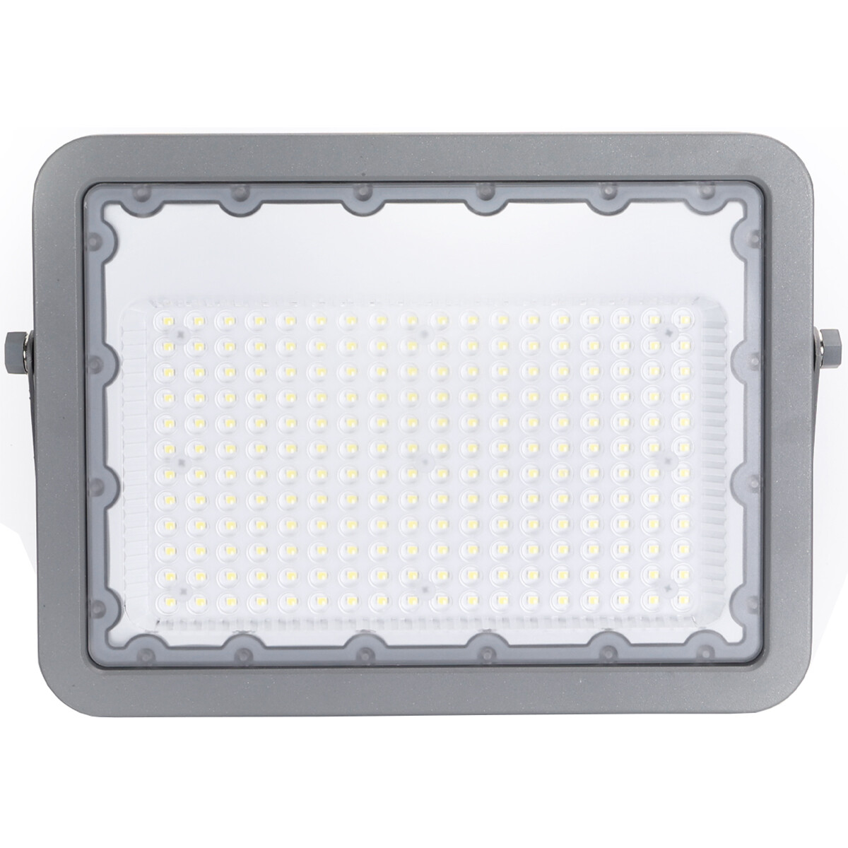 LED Bouwlamp - Aigi Zuino - 150 Watt - Helder/Koud Wit 6500K - Waterdicht IP65 - Kantelbaar - Mat Grijs - Aluminium