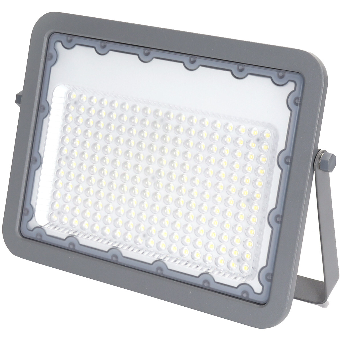 LED Bouwlamp - Aigi Zuino - 150 Watt - Helder/Koud Wit 6500K - Waterdicht IP65 - Kantelbaar - Mat Grijs - Aluminium product afbeelding