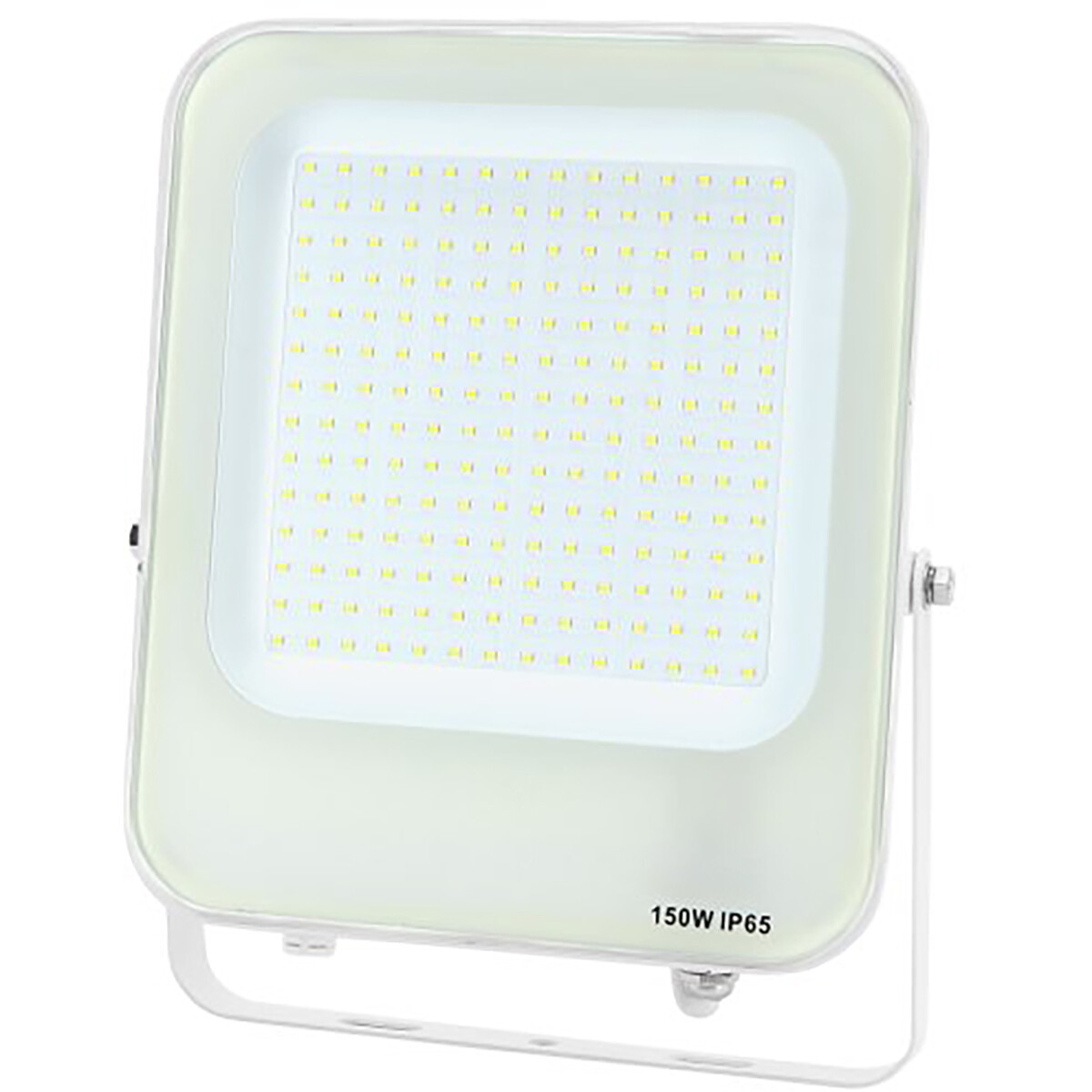 LED Bouwlamp - LED Schijnwerper - Aigi Rekan - 150 Watt - Helder/Koud Wit 6500K - Waterdicht IP65 - Rechthoek - Mat Wit - Aluminium product afbeelding