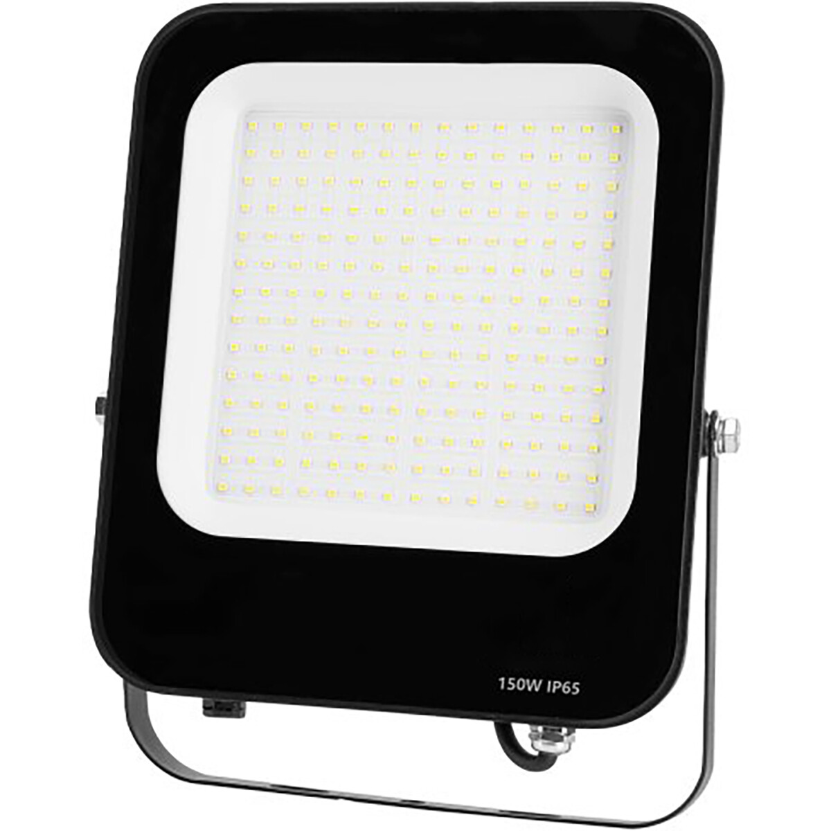 LED Bouwlamp - LED Schijnwerper - Aigi Rekan - 150 Watt - Helder/Koud Wit 6500K - Waterdicht IP65 - Rechthoek - Mat Zwart - Aluminium product afbeelding