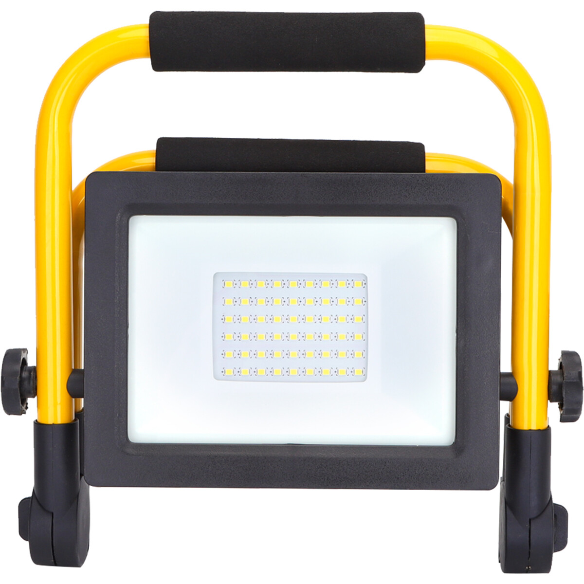 LED Bouwlamp met Stekker + Statief - Aigi Esol - 30 Watt - Helder/Koud Wit 6500K - Spatwaterdicht IP44 - Kantelbaar