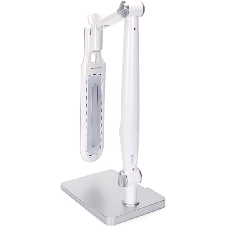 LED Bureaulamp - Aigi Marina - 9W - Aanpasbare Kleur - Dimbaar - Mat Zilver