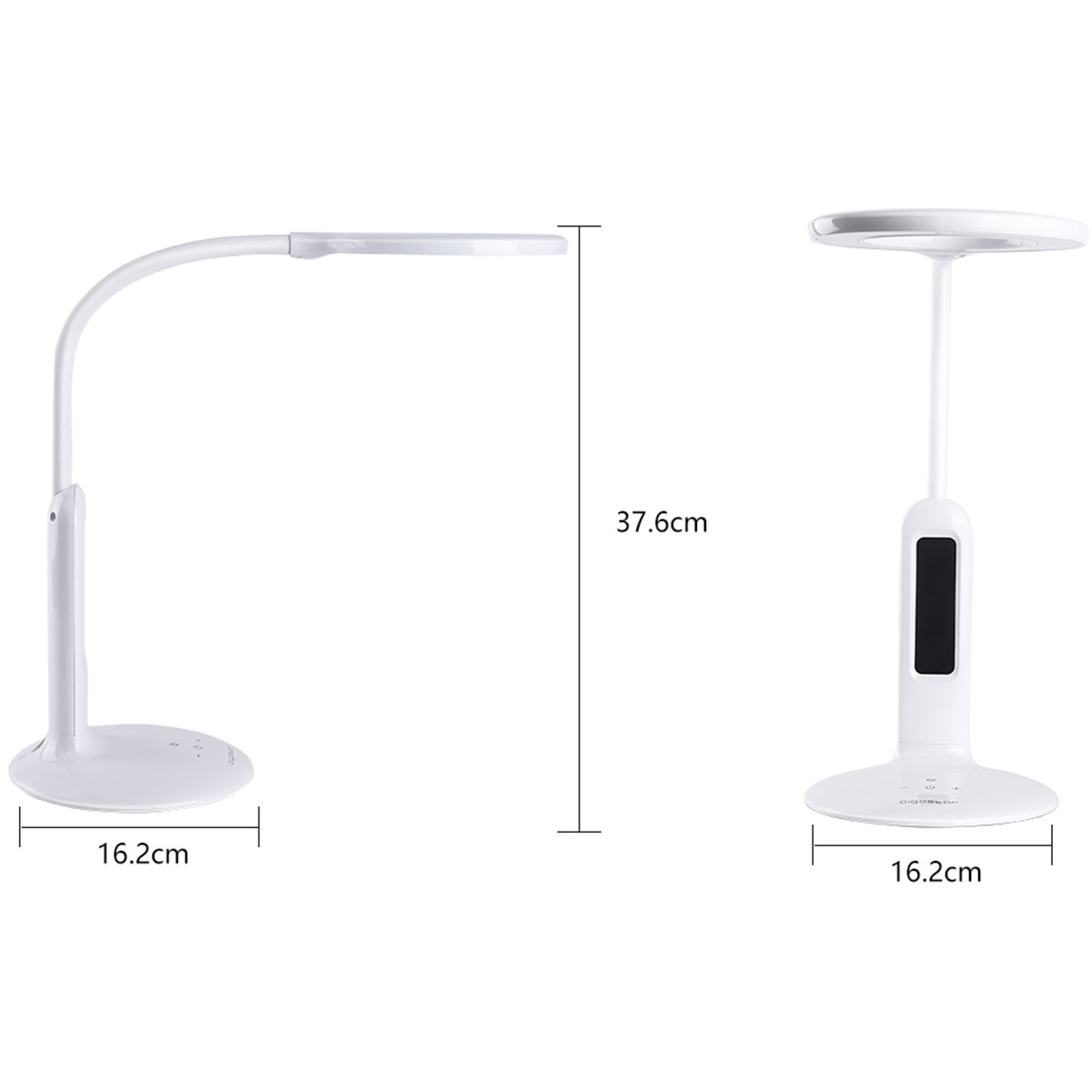 LED Bureaulamp met Kalender - Aigi Aviny - 7W - Aanpasbare Kleur - Dimbaar - Mat Wit