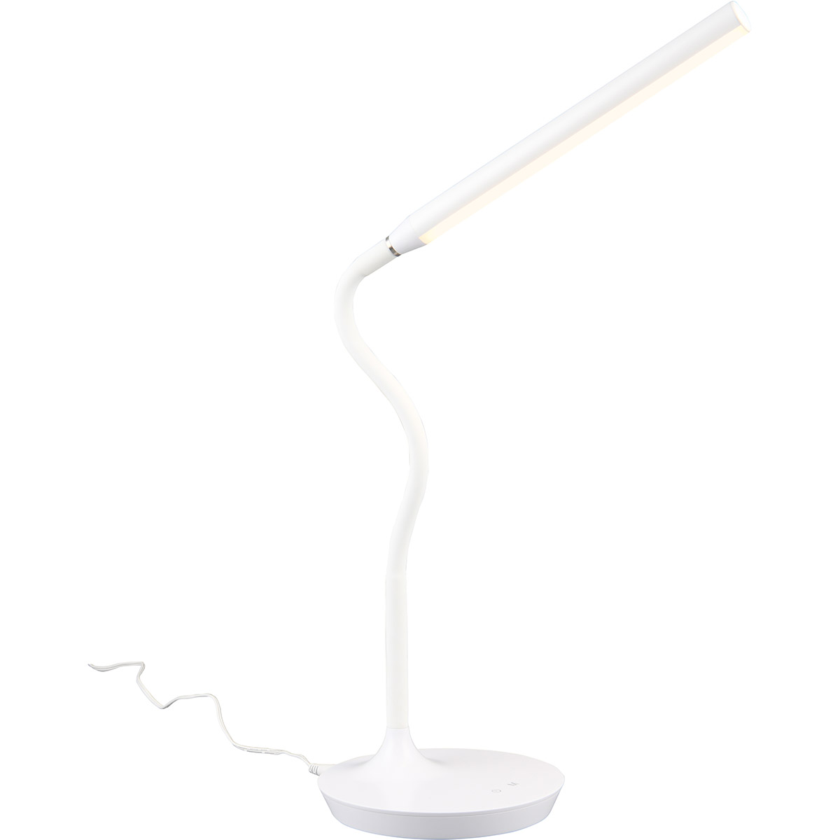 LED Bureaulamp - Tafelverlichting - Trion Root - 5W - Aanpasbare Kleur - Wit - Kunststof