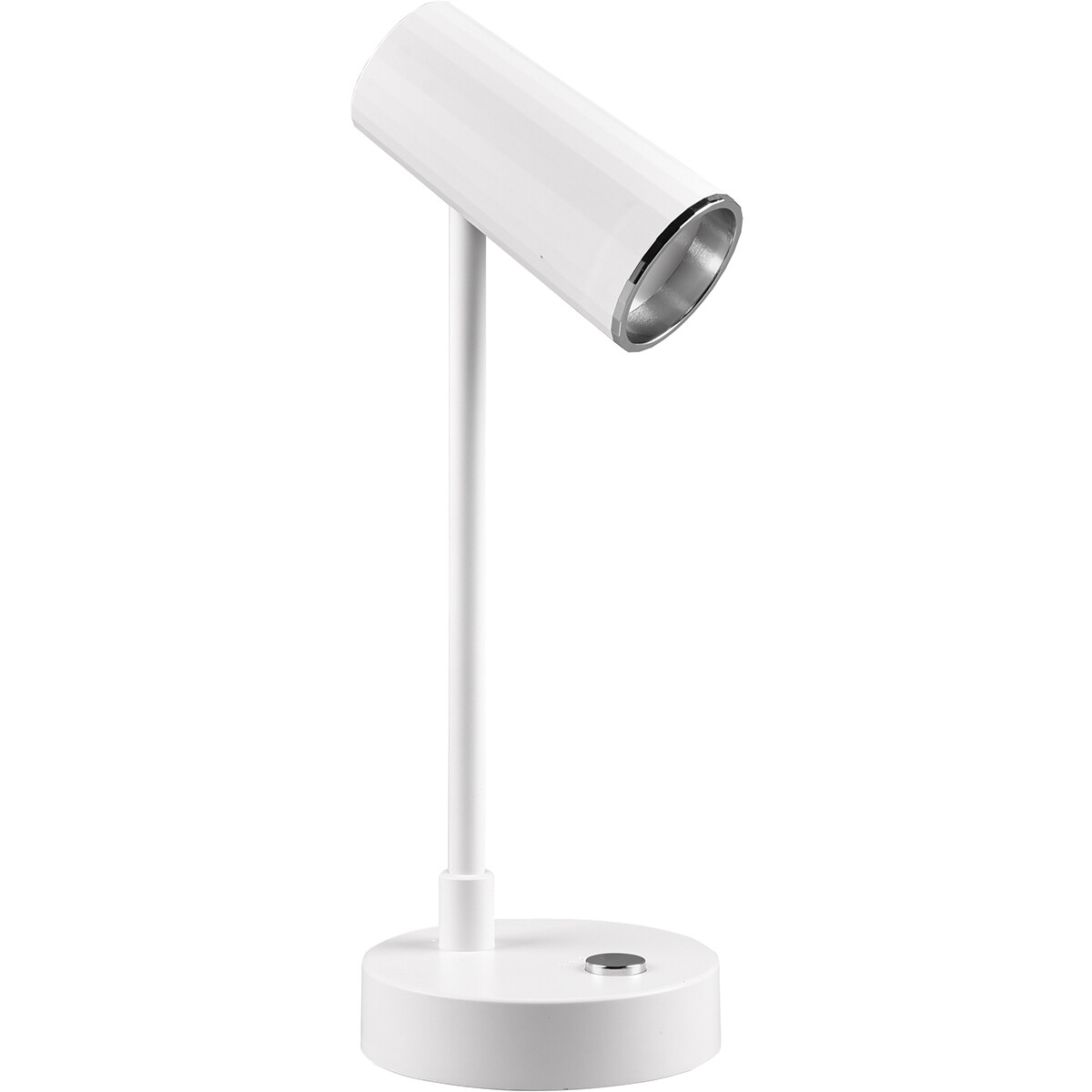 LED Bureaulamp - Trion Lono - 2.5W - Aanpasbare Kleur - Dimbaar - Rond - Mat Wit - Kunststof