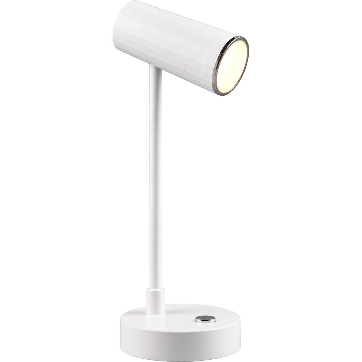 LED Bureaulamp - Trion Lono - 2.5W - Aanpasbare Kleur - Dimbaar - Rond - Mat Wit - Kunststof