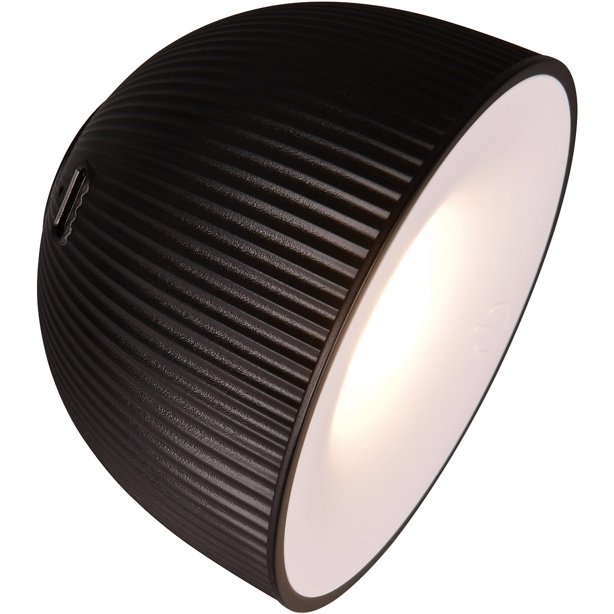 LED Bureaulamp - Trion Xavi - 3W - Warm Wit 3000K - Oplaadbaar - Rond - Zwart - Kunststof