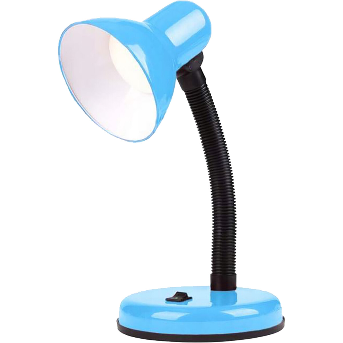 LED Bureaulamp - Velvin Brin - E27 Fitting - Aan/Uit Schakelaar - Flexibele Arm - Blauw product afbeelding