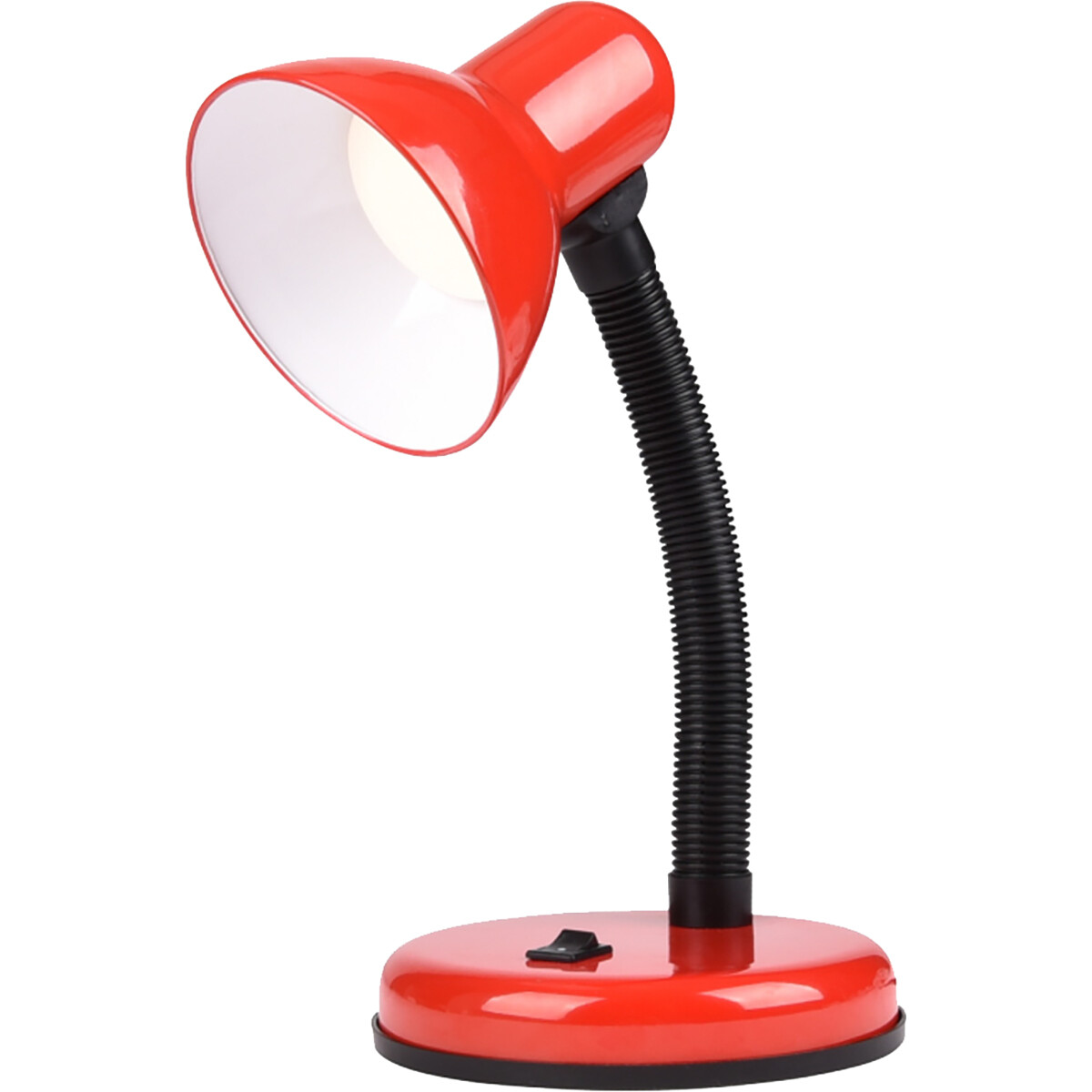 LED Bureaulamp - Velvin Brin - E27 Fitting - Aan/Uit Schakelaar - Flexibele Arm - Rood product afbeelding