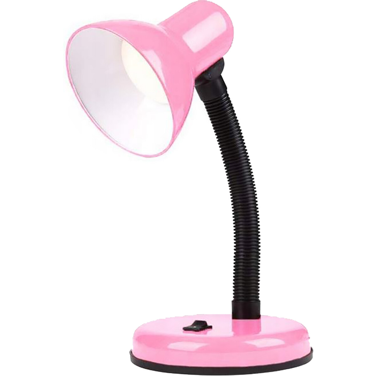 LED Bureaulamp - Velvin Brin - E27 Fitting - Aan/Uit Schakelaar - Flexibele Arm - Roze product afbeelding