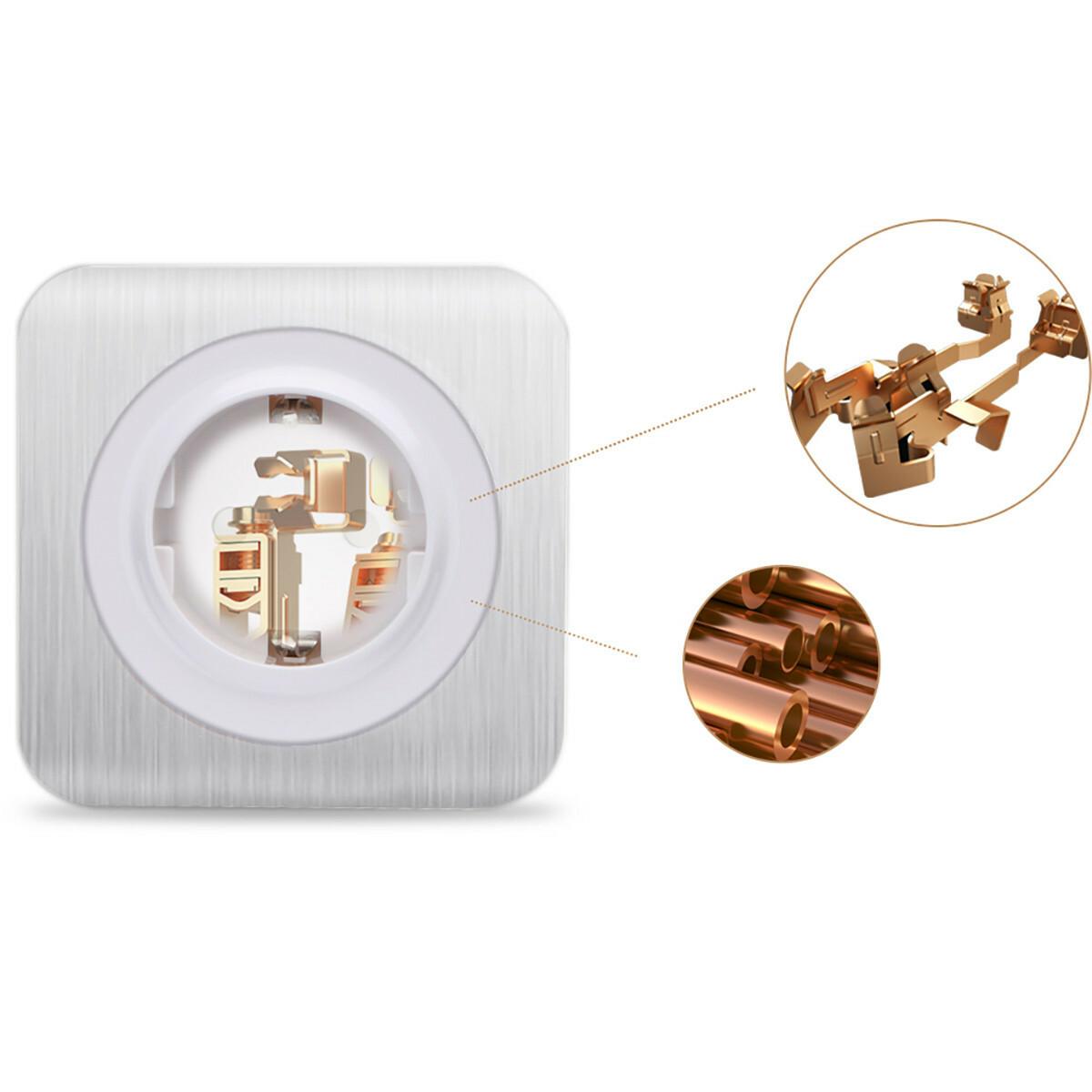 LED Dimmer - Aigi Jura - Inbouw - Rond - Kunststof - Enkel Knop - 3-100W - Wit