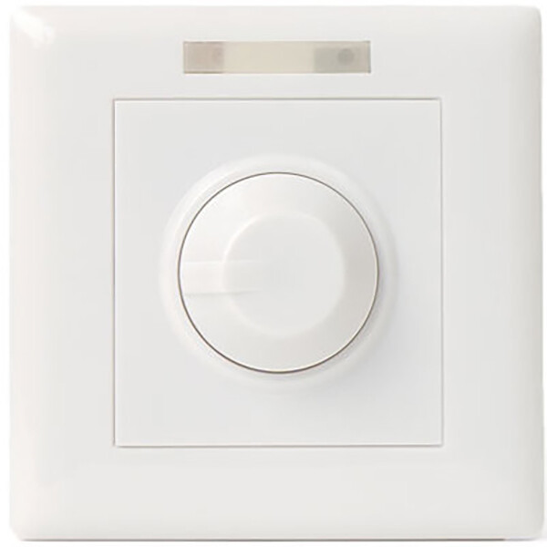 LED Dimmer - Rinzu Dimmy - Opbouw - 0-10V - 800W - Afstandsbediening - Enkel Knop - Incl. Afdekraam - Wit product afbeelding