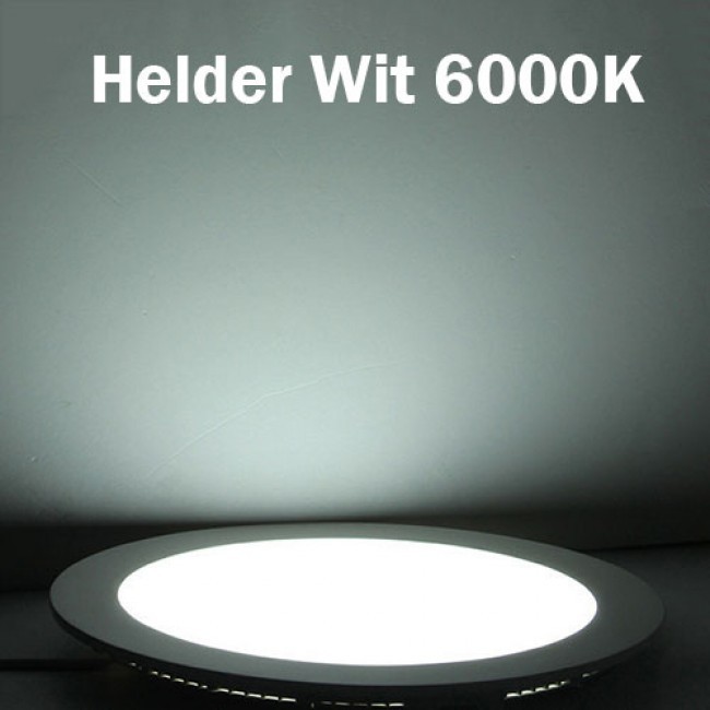 LED Downlight 6 Pack - Opbouw - 12W - Helder/Koud Wit 6000K - Rond - Mat Wit - Aluminium - Ø170mm