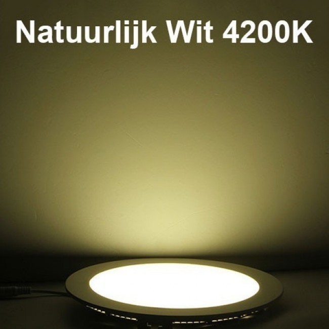 LED Downlight 6 Pack - Opbouw Rond 18W - Natuurlijk Wit 4200K - Mat Wit Aluminium - Ø225mm