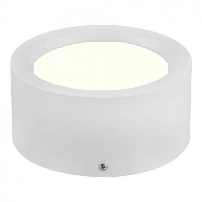 LED Downlight 6 Pack - Opbouw Rond Hoog 10W - Natuurlijk Wit 4200K - Mat Wit Aluminium - Ø140mm