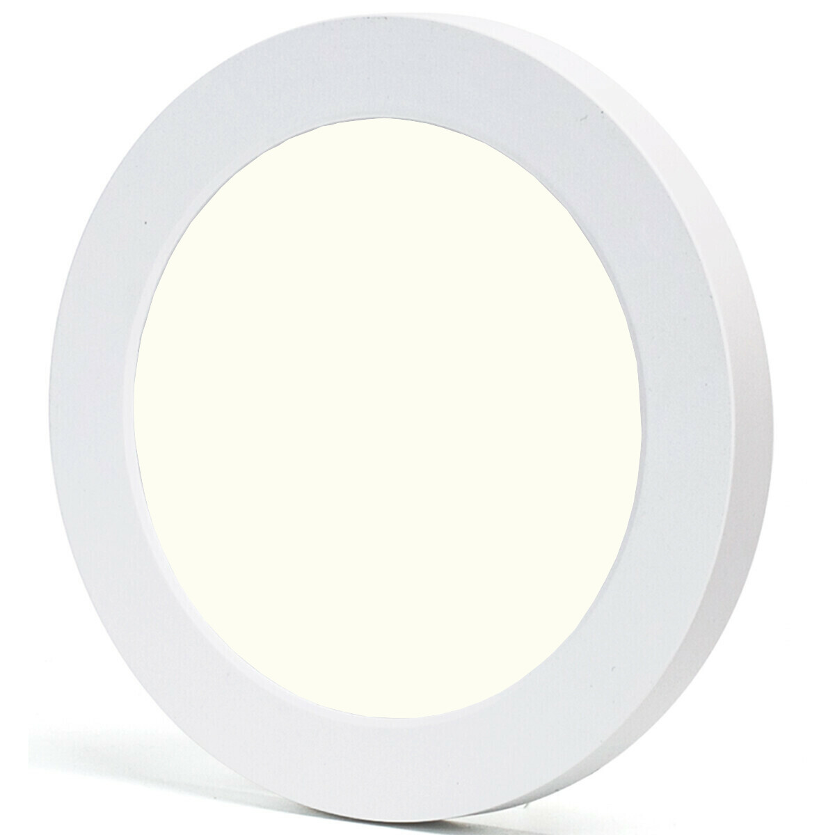 LED Downlight Pro - Aigi Foka - Inbouw/Opbouw - Rond - 12W - Natuurlijk Wit 4000K - Mat Wit - Kunststof product afbeelding